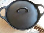 kleine gietijzeren braadpan 20 cm zwart, Huis en Inrichting, Keuken | Potten en Pannen, Gietijzer, Verzenden, Zo goed als nieuw