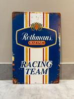 Mancave Bar Wanddecoratie metalen bordje Rothmans Racing, Ophalen of Verzenden, Zo goed als nieuw, Reclamebord