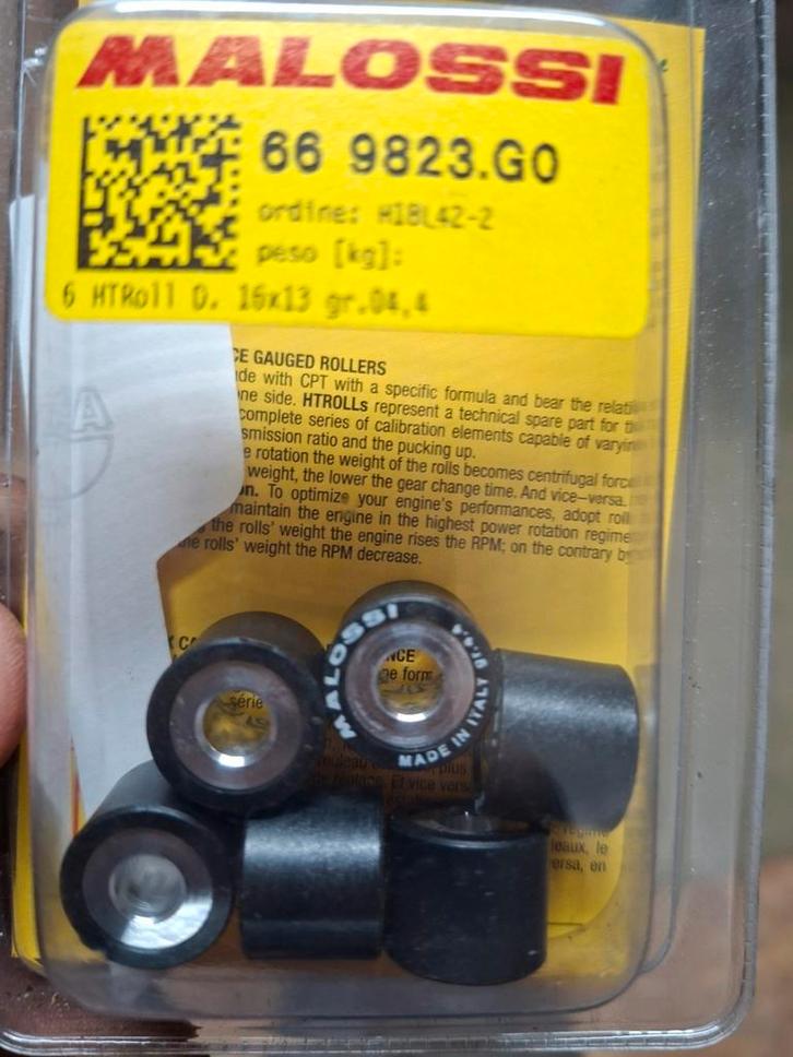 Malossie HT vario-rollen 4.4gram 16x13mm, Motoren, Tuning en Styling, Ophalen of Verzenden