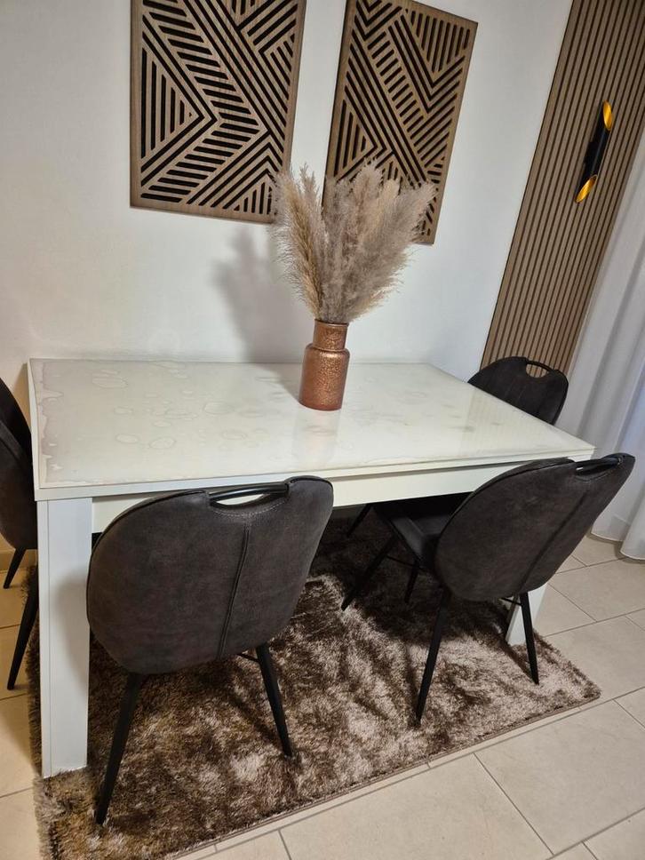 Moderne eettafel zonder stoelen, Huis en Inrichting, Tafels | Eettafels, Gebruikt, 50 tot 100 cm, 150 tot 200 cm, Rechthoekig