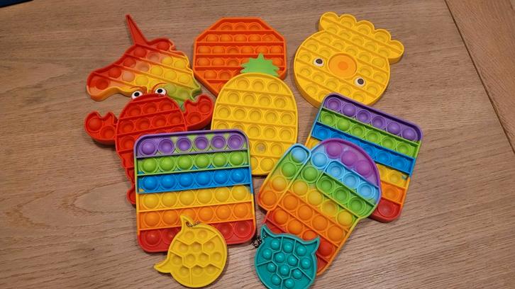 Pop It Fidget Toys - Diverse Vormen!, Kinderen en Baby's, Speelgoed | Overig, Zo goed als nieuw, Jongen of Meisje, Ophalen