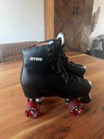 Zgan ORTS zwart leren rolschaatsen skates maat 42, Sport en Fitness, Skeelers, Overige merken, Ophalen of Verzenden, Zo goed als nieuw