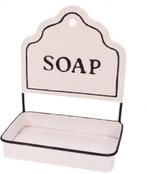Zeepbakje hangend emaille SOAP 14,5x10x18,5cm, Ophalen of Verzenden