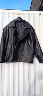 DORMEUIL ENGLAND LEREN BIKERJACK, MAAT 42., Zwart, Maat 42/44 (L), Gedragen, DORMEUIL ENGLAND.