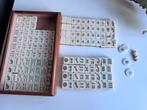 Antiek mahjongspel majong been bamboe, Hobby en Vrije tijd, Een of twee spelers, Ophalen of Verzenden, Zo goed als nieuw