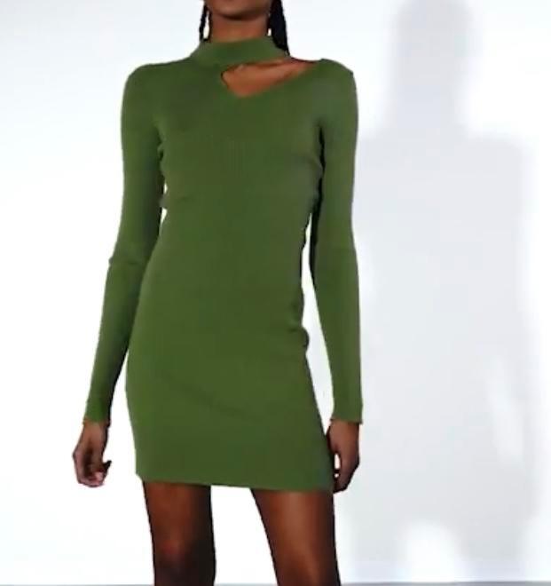 LUMINA jurk olijfgroen of lila mt TU, Kleding | Dames, Jurken, Nieuw, Boven de knie, Verzenden