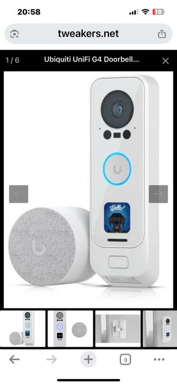 Unifi Protect G4 Doorbell Professional PoE Kit beschikbaar voor biedingen