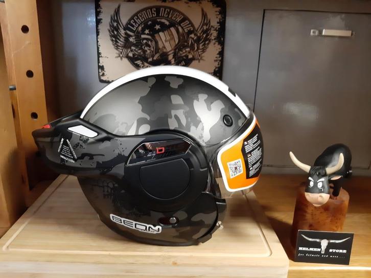 Beon stratos helm XL motor scooter helm brommer helm skull, Motoren, Kleding | Motorhelmen, Dames, Heren, Systeemhelm, XL, Overige merken