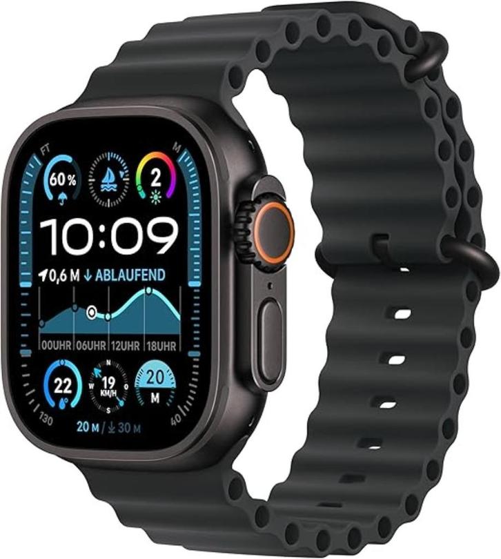 Apple Watch Ultra 2 49mm Black Titanium Ocean / Nieuwstaat, Telecommunicatie, Overige Telecommunicatie, Zo goed als nieuw, Ophalen of Verzenden