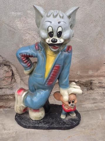 Groot fiberglas Om en Jerry beeld. 62 cm hoog beschikbaar voor biedingen