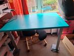 Blauw bureau tafel 75x120 cm, Huis en Inrichting, Bureaus, Gebruikt, Ophalen, Bureau