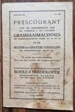 Mc. Cormick Grasmaaimachines Prijslijst 1926, Ophalen of Verzenden, Gelezen, Werktuigbouwkunde, Mc. Cormick