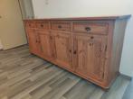Oud grenen dressoir 225 breed, Ophalen, Gebruikt, 200 cm of meer, Grenenhout