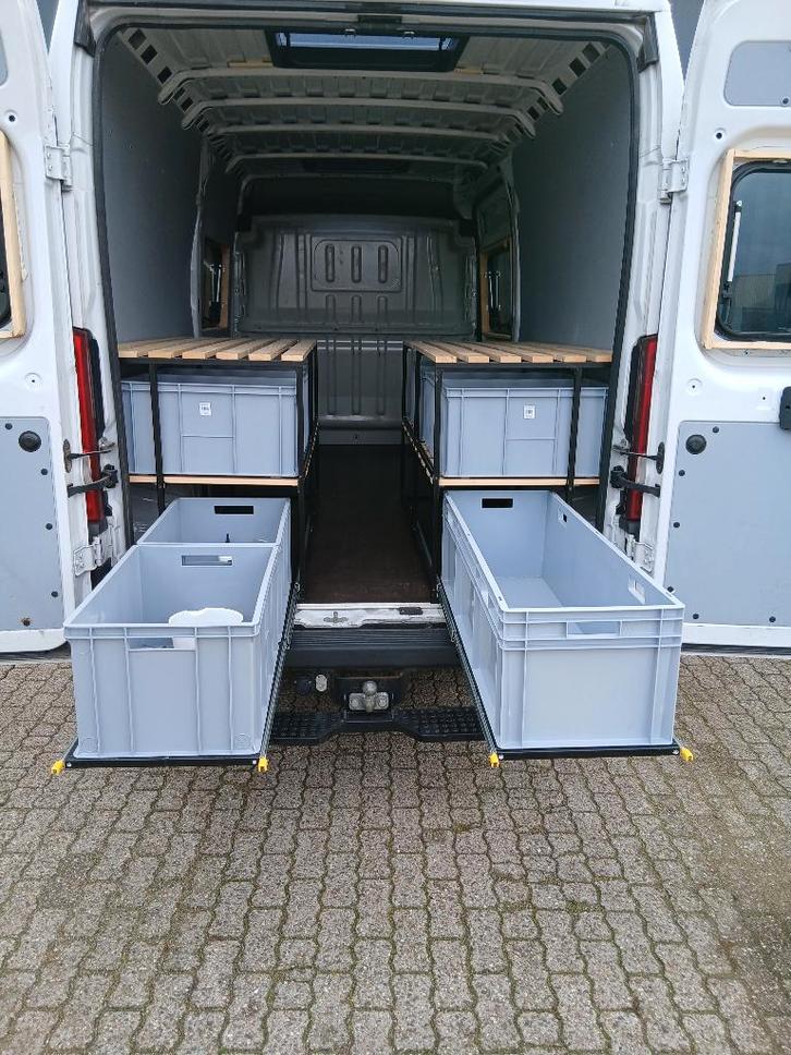Aluminium kast systeem met werkbank en schuif laden, Auto diversen, Auto-accessoires, Nieuw, Ophalen
