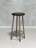 Retro barkruk nieuw kookeiland keuken kruk horeca bar stool, Met voetsteun, NL, 60 tot 90 cm, Ophalen of Verzenden