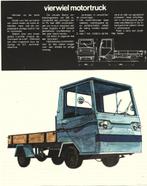 Gazelle truckbouw vierwiel motortruck leaflet folder (A3536), Ophalen of Verzenden, Zo goed als nieuw, Tractor en Landbouw