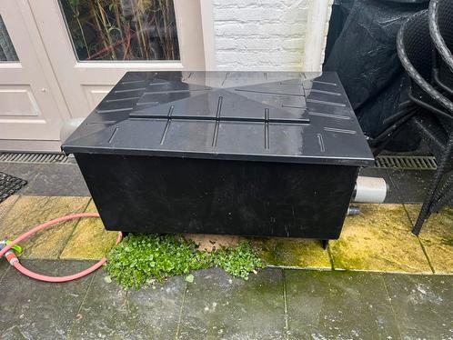 Kunststof driekamer filter vol met borstels en matten., Tuin en Terras, Vijver-toebehoren, Gebruikt, Vijverfilter, Ophalen
