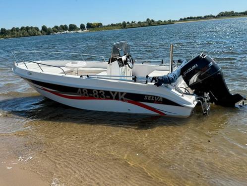 SELVA console boot 115 pk VAARKLAAR, Watersport en Boten, Vis- en Consoleboten, Gebruikt, 70 pk of meer, 3 tot 6 meter, Benzine