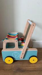 Houten loopwagen met ijsjes, Ophalen, Gebruikt, Duw- of Trekspeelgoed
