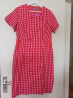 Als nieuw roze rood geruite jurk van Lien & Giel mt L, Maat 42/44 (L), Lien & giel, Ophalen of Verzenden, Zo goed als nieuw