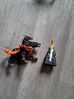 2 koppig schleich eldrador monster met zwaard, Ophalen of Verzenden, Zo goed als nieuw