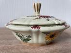 Met bloemen decor Schaal met deksel, Antiek en Kunst, Ophalen of Verzenden