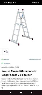 Krause Alu multifunctionele ladder Corda 2 x 6 treden, Ophalen, Gebruikt