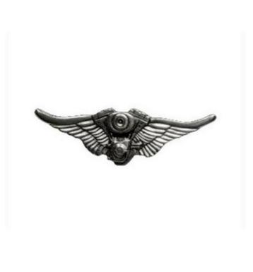 pin,motorblok met wings, vest, jas, biker, rovker, man, beschikbaar voor biedingen