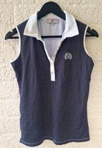 chiberta polo topje blauw met wit maat M, Ophalen of Verzenden, Blauw
