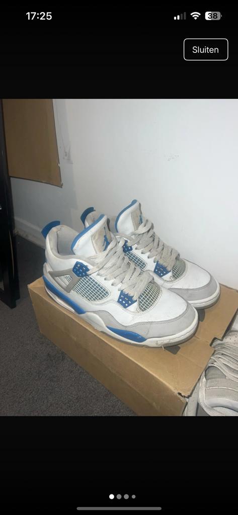 Jordan 4 Military Blue Golf 2020, Kleding | Heren, Schoenen, Nieuw, Sneakers of Gympen, Wit, Ophalen of Verzenden