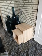 Bijzettafeltjes, Minder dan 55 cm, Vierkant, Zo goed als nieuw, Hout