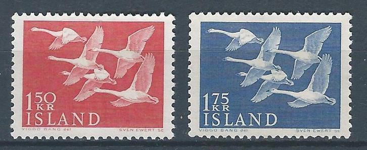 B937 - Scandinavië - Ijsland – MiNr 312-313 (ongebruikt), Postzegels en Munten, Postzegels | Europa | Scandinavië, Postfris, IJsland