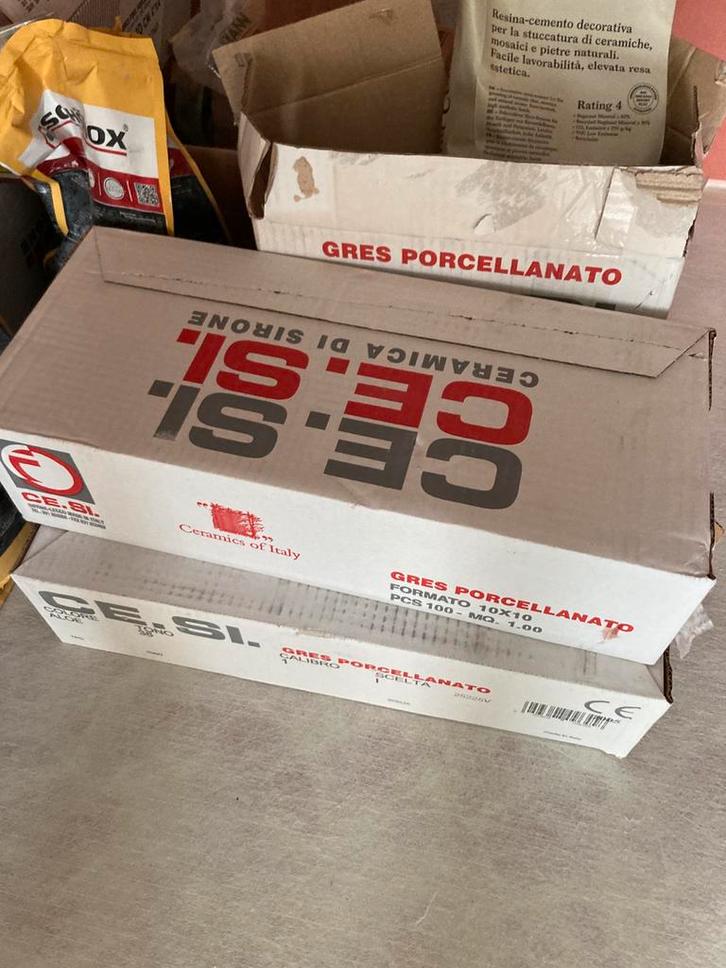 CESI tegels 10x10 Aloe 3m2, Doe-het-zelf en Verbouw, Tegels, Nieuw, Wandtegels, Keramiek, Minder dan 20 cm, Minder dan 20 cm, Minder dan 5 m²