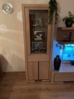 Licht Eiken kasten, tv kast, plank en vitrine kast, Huis en Inrichting, Kasten | Vitrinekasten, Ophalen, Gebruikt, Eikenhout, 50 tot 100 cm