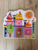 Houten Puzzle Prinses Kasteel, Kinderen en Baby's, Speelgoed | Kinderpuzzels, Ophalen, Minder dan 10 stukjes, Gebruikt