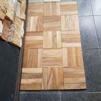 HARDHOUTEN VLOER MASSIEF TEAKHOUT PARKET SUPERHARD!, Ophalen of Verzenden, Zo goed als nieuw, Parket