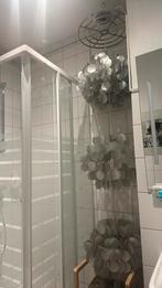 Schelpenlamp capiz zilver, Ophalen of Verzenden, Zo goed als nieuw, 25 tot 50 cm, Minder dan 100 cm