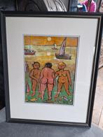 Olieverf schilderij door Ludo Giels, Antiek en Kunst, Ophalen