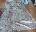 Vier Gordijnen met print en haakjes, Huis en Inrichting, Gebruikt, Overige kleuren, 200 cm of meer, Ophalen of Verzenden