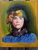 Portret "vrouw met hoofdband", Huis en Inrichting, Woonaccessoires | Schilderijen, Tekeningen en Foto's, Ophalen, Minder dan 50 cm
