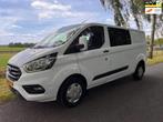 Ford Transit Custom 300 2.0 TDCI L2H1 DC Airco & Winterpakke, Auto's, Voorwielaandrijving, 4 cilinders, Wit, Origineel Nederlands