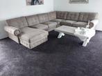 Lounge hoekbankstel met 6 eetkamerstoelen, Huis en Inrichting, Ophalen, Zo goed als nieuw