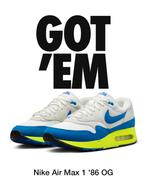 Nike Air Max 1 ‘86 OG Royal and Volt. Mt 43, Nieuw, Ophalen of Verzenden, Sneakers of Gympen, Nike air max 1