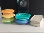 Tupperware 5 schalen 2 belegbakjes, Ophalen of Verzenden, Zo goed als nieuw, Schaal