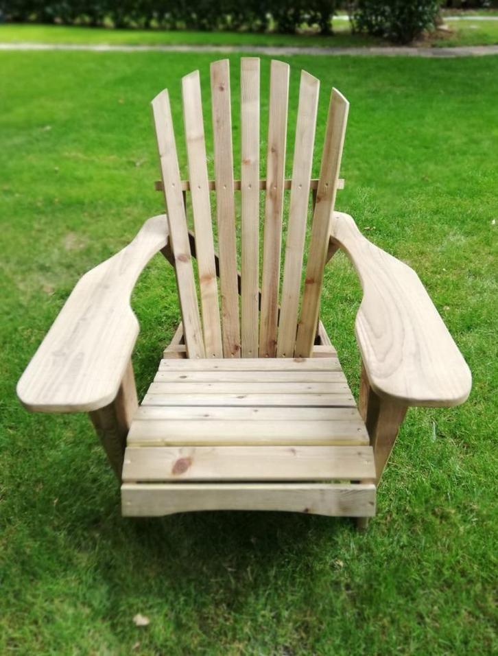 canadian chair / Deckchair, Tuin en Terras, Tuinstoelen, Nieuw, Hout, Stapelbaar, Ophalen