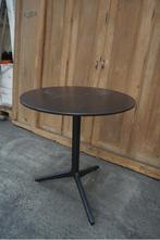 Horeca Bistro ronde tafel tafels eettafel, Gebruikt, 50 tot 100 cm, Rond, Metaal