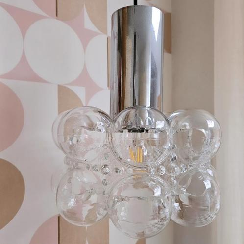 Vintage design 60s Helena Tynell bubbellamp, Huis en Inrichting, Lampen | Hanglampen, Gebruikt, 50 tot 75 cm, Glas, Ophalen of Verzenden