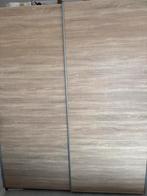 Schuifdeurkast Genua - eikenkleur Leenbakker, Huis en Inrichting, Kasten | Kledingkasten, Met plank(en), Kunststof, Gebruikt, 200 cm of meer