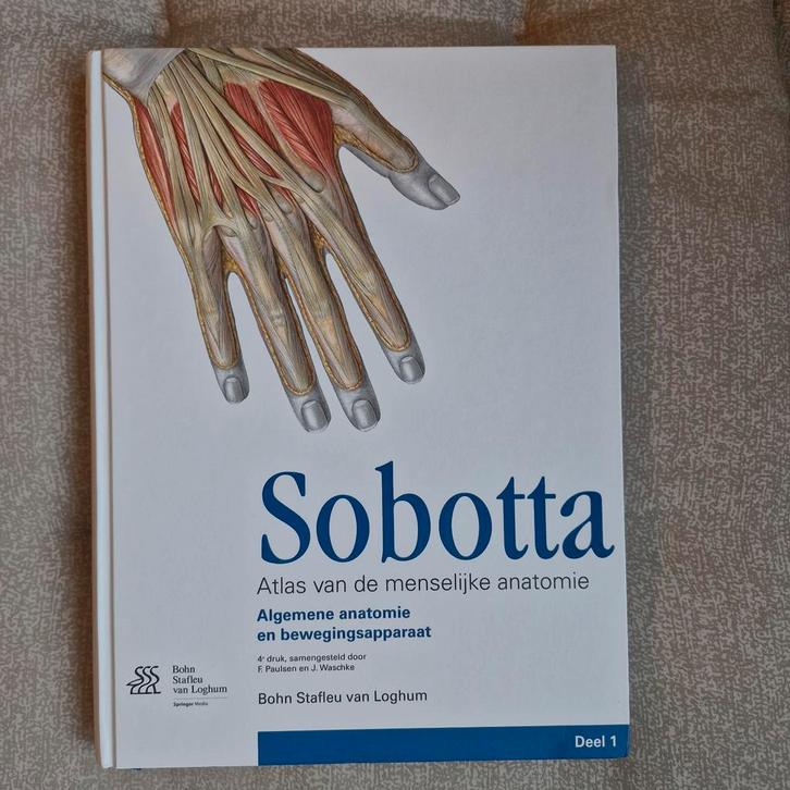 Sobotta Atlas voor menselijke anatomie deel 1, Boeken, Wetenschap, Zo goed als nieuw, Overige wetenschappen, Ophalen of Verzenden