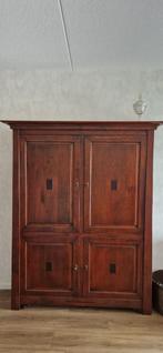 Kersenhouten wandkast, Ophalen of Verzenden, Zo goed als nieuw, Minder dan 150 cm, 150 tot 200 cm